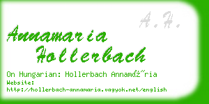 annamaria hollerbach business card